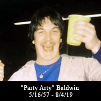 Party Arty Baldwin 5-16-57 to 8-4-19